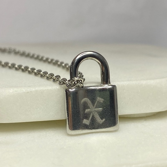 “X” initial lock necklace - Picture 1 of 1